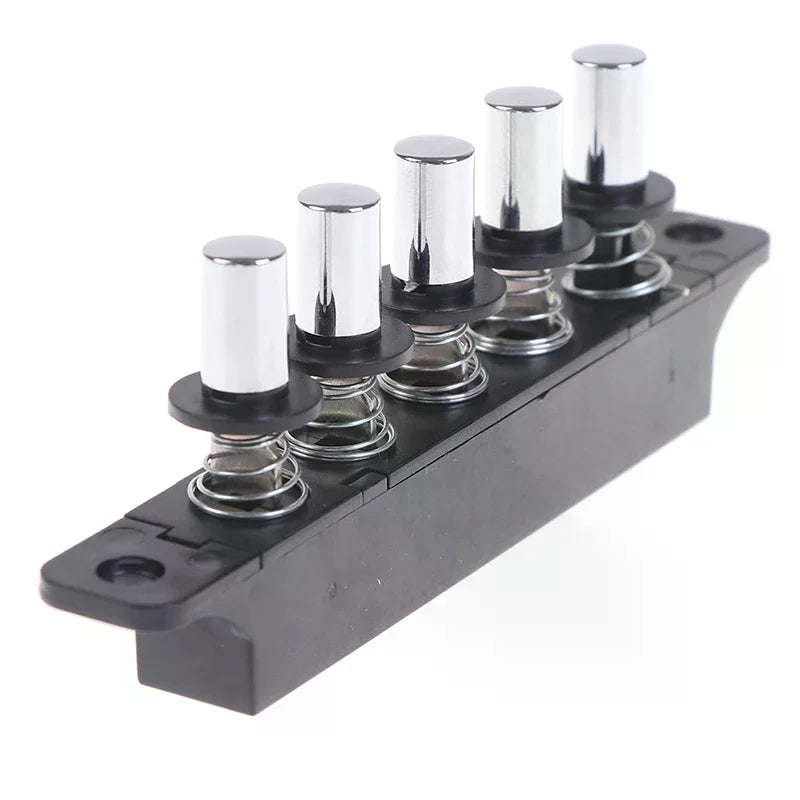 Silver Five-Position Plug-In Button Switch for Range Hood - Kitchen Appliance Control Panel Oasis Select