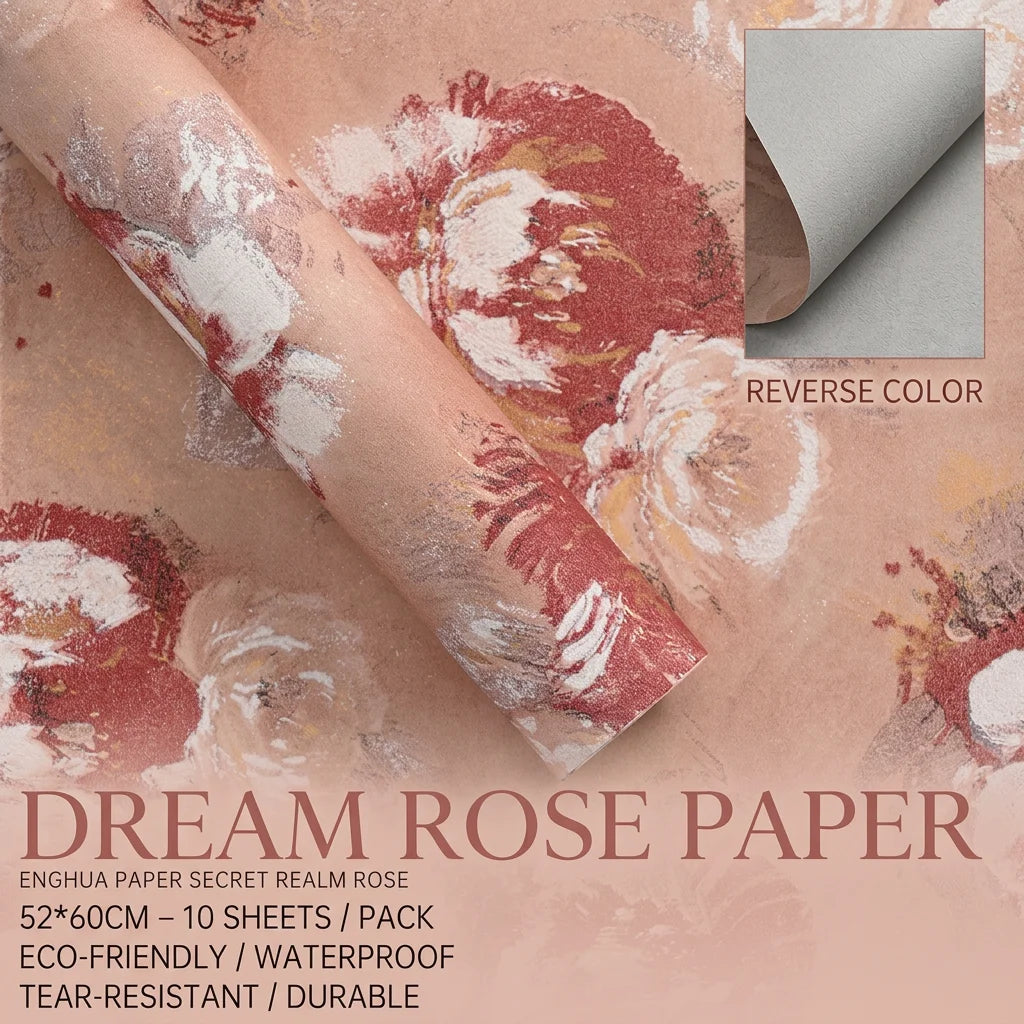 60cm*52cm Oil Painting Wrapper Paper New Dream Back Garden Thickened Waterproof Paper Flower Shop Materials Oasis Select Light Brown