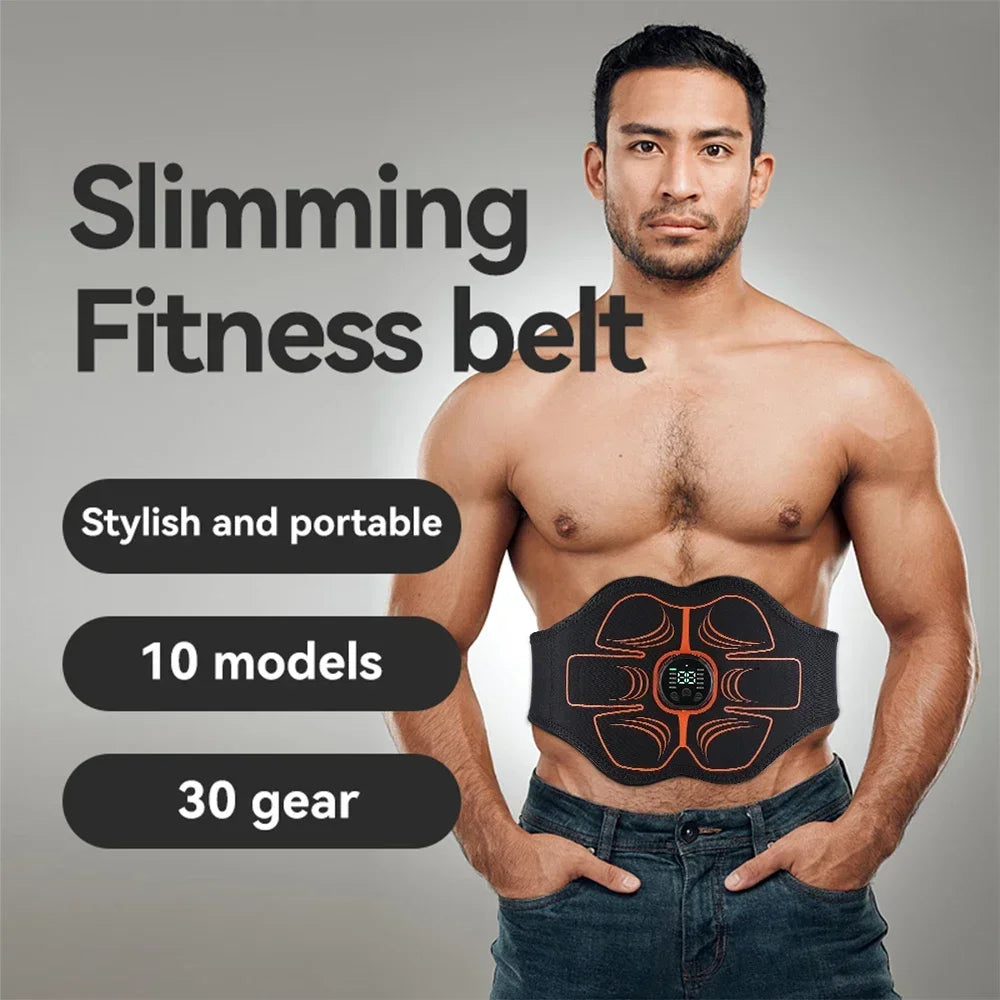 Hailicare EMS Abs Toning Belt – 10 Modes, LCD, Rechargeable