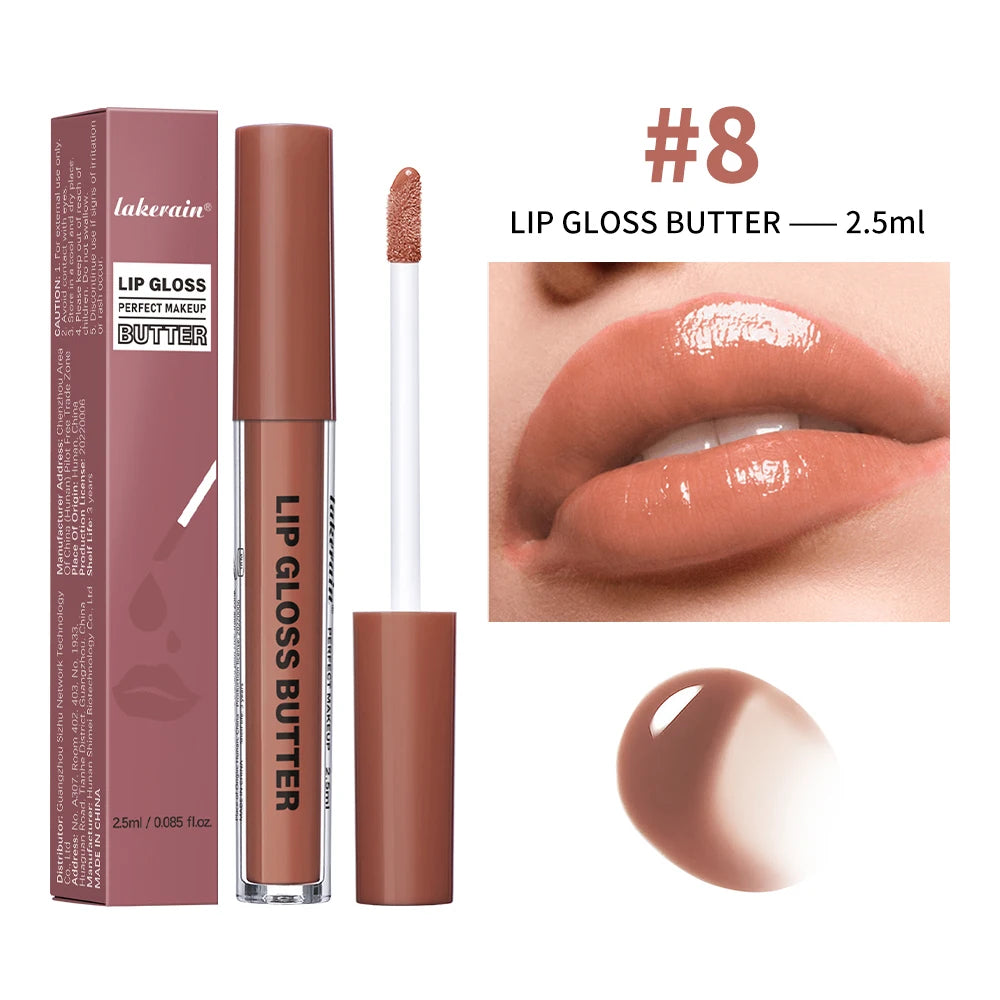 Lip Gloss Lip Stain Plumping Moisturizing Nourish Lubricating Various Colors Bright Lip Tint Long Lasting Lipgloss Cosmetics Oasis Select color 8
