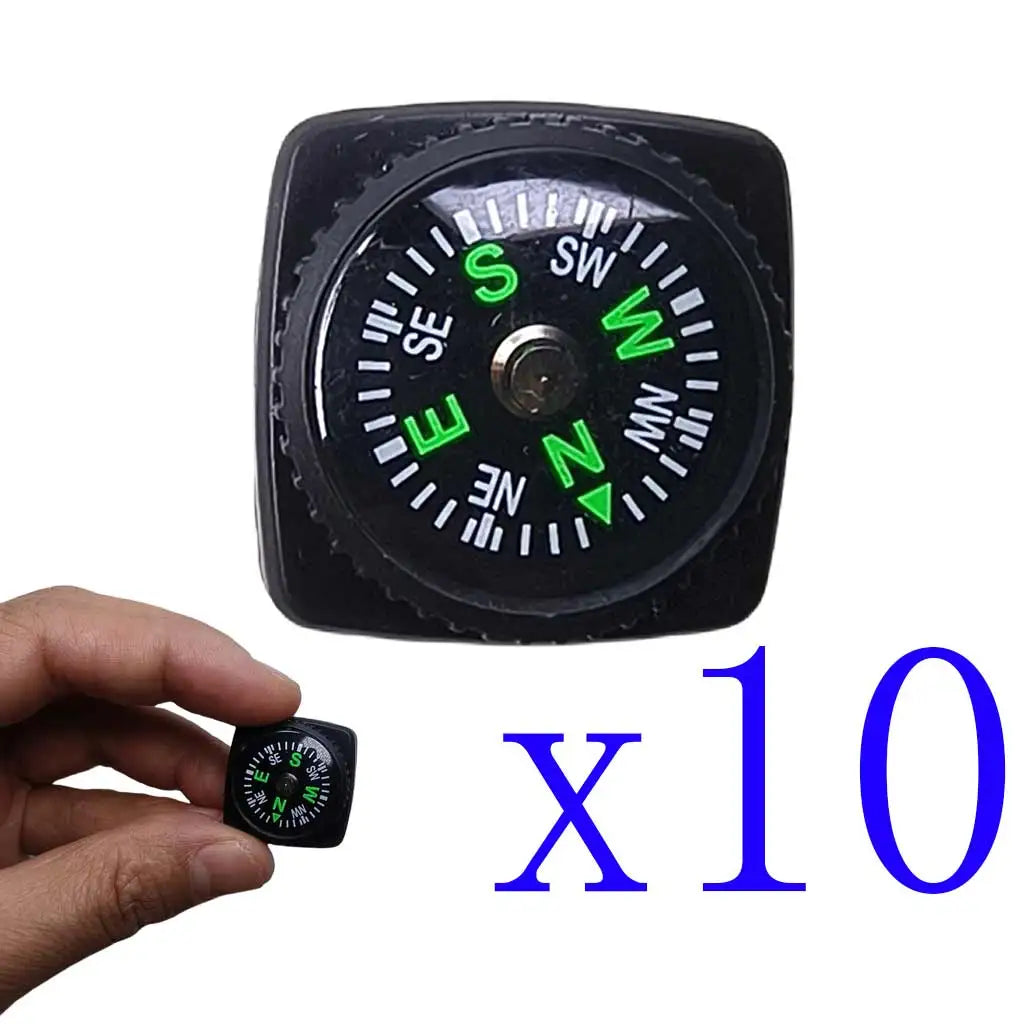 1-10 Pcs Durable Outdoor Leather Case Navigation Compass Fits Straps Webbing Under 21mm Width Watch Bands Backpacks Oasis Select 10 Pieces