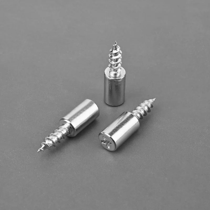 10-120 Set Self-tapping Screws, Shelf Brackets with Anti-slip Sleeves, Wardrobe Divider Fixed Supports, DIY Carpentry Screws Oasis Select