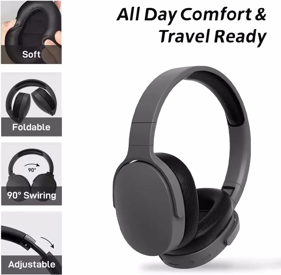 AyeBeau Bluetooth 5.3 Gaming Headset – ANC, Mic & Wired Mode