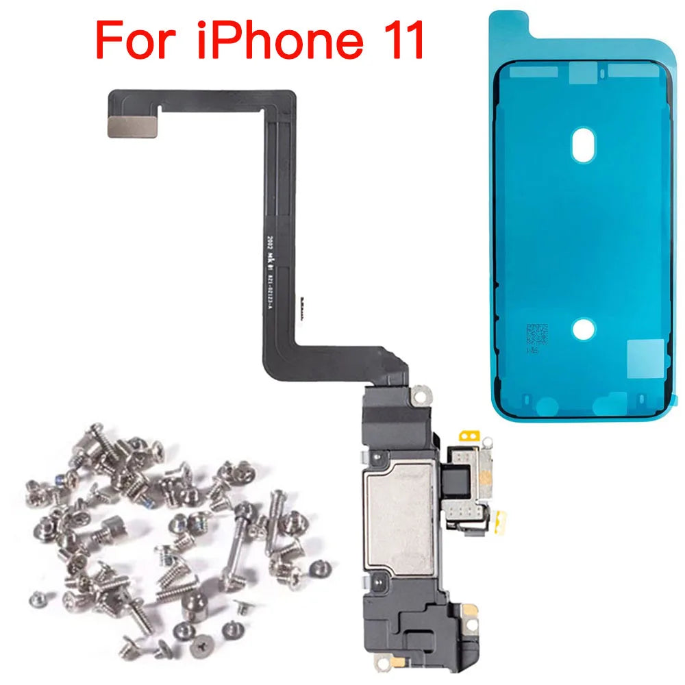iPhone Earpiece Speaker Flex + Waterproof Sticker & Screws Kit