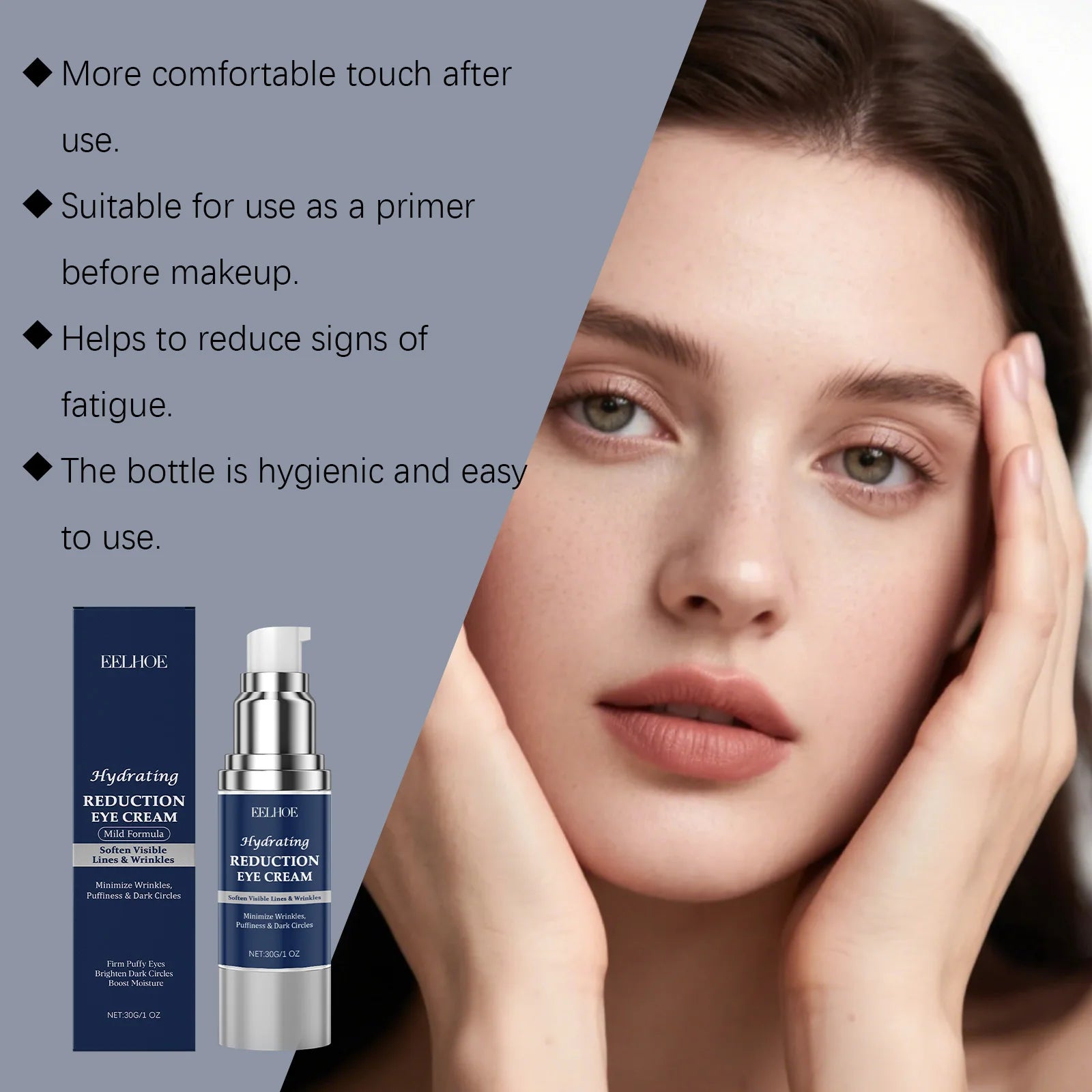 Eelhoe Hyaluronic Acid Eye Cream – Firming & Anti-Puffiness Eye Cream Oasis Select