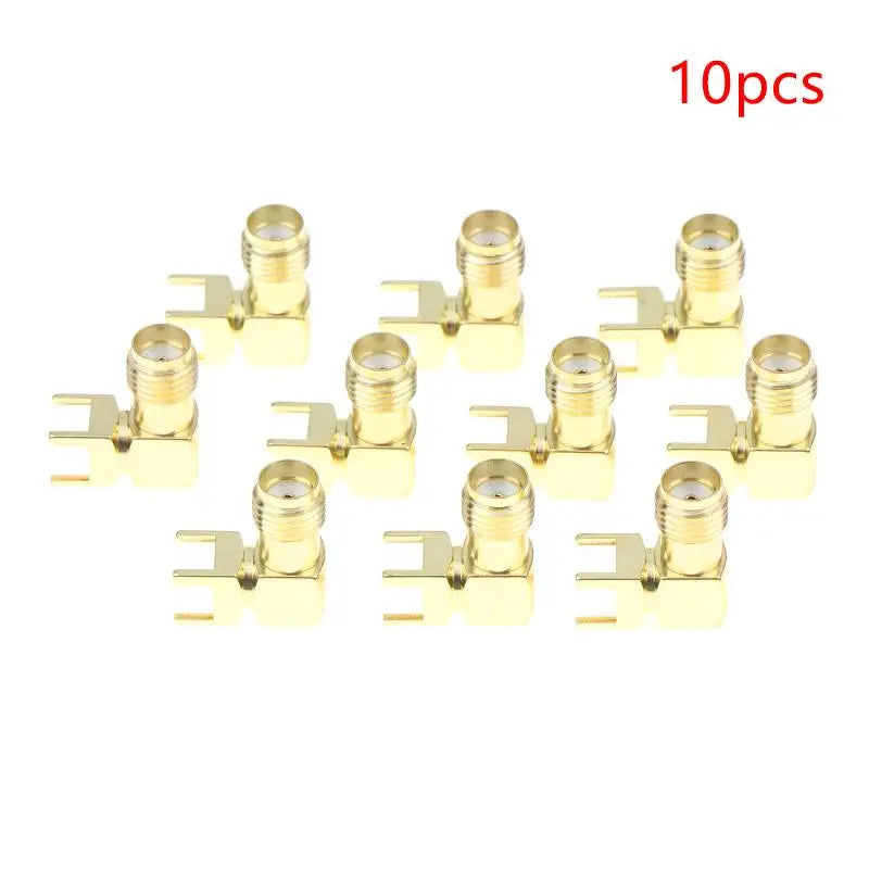 10/20 connector sockets 90 degree SMA-KWE angle type SMA RF angle type four pin SMA female connector W external thread Oasis Select 10Pcs