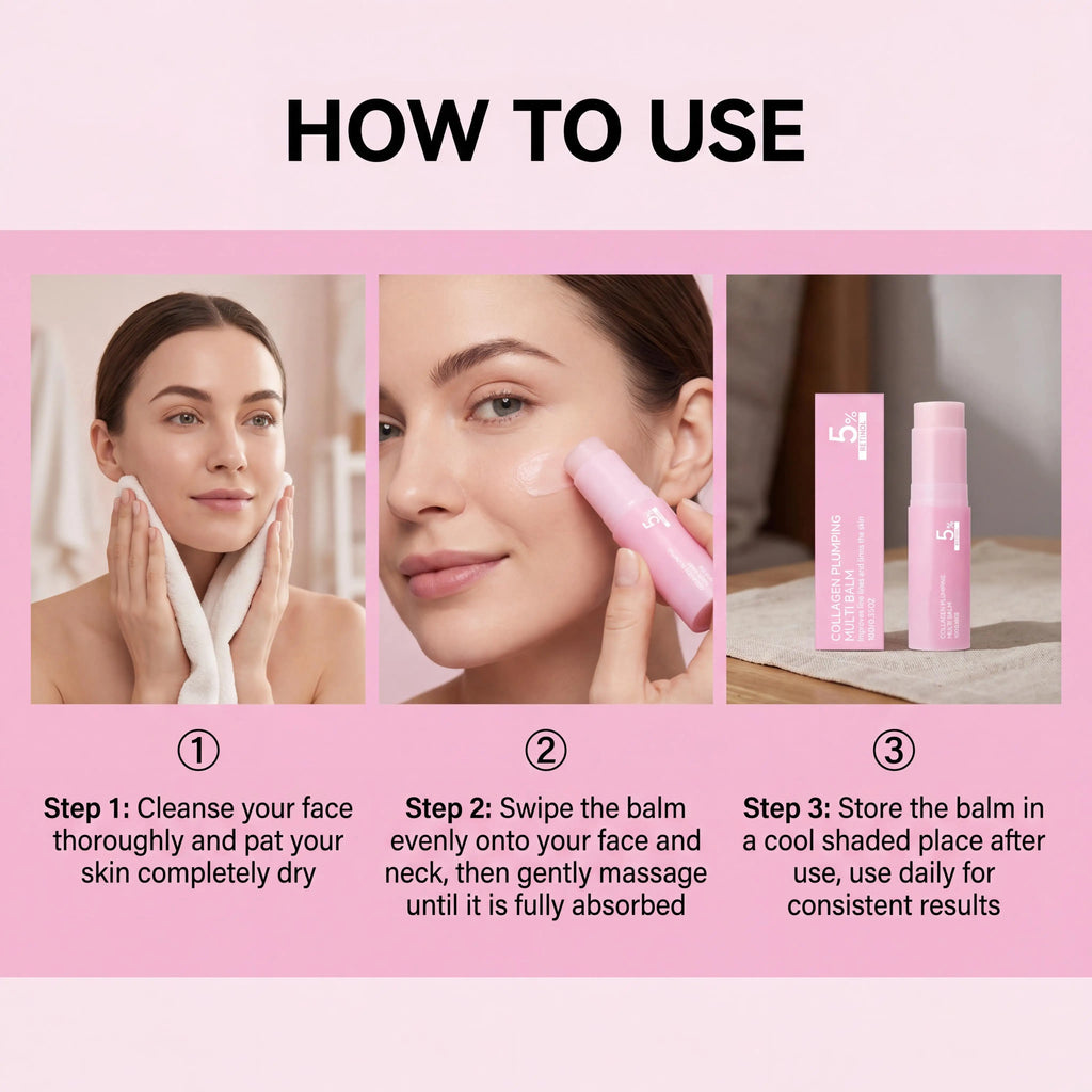 5% Retinol Collagen Plumping Multi Balm All-In-One Moisturizer Lasting Glowing Enhance Skin Elasticity Anti Wrinkle Balm Stick Oasis Select