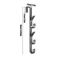 Door Hanger Clothes Hanging Carbon Steel Sturdy Over The Door Hooks Versatile Clothes Hanger Home Storage Organization Hooks Oasis Select 5 hooks