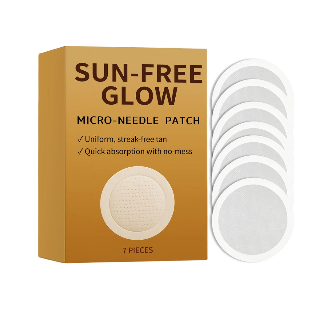 0.25mm Micro-Needle Patch Sun-Free Glow Uniform Streak-Free Tan Quick Absorption No Mess Facial Self Tanning Patch tool Oasis Select 7pcs
