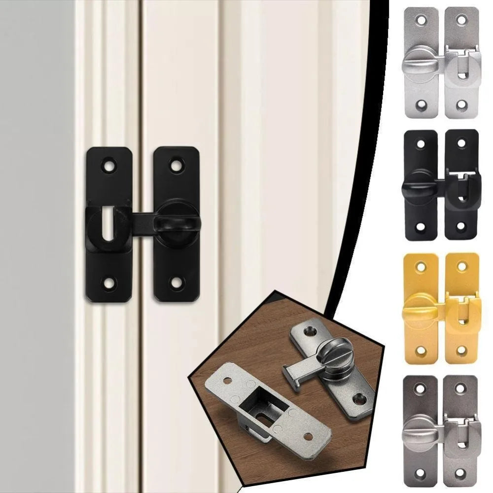Aluminum Sliding Door Flip Latch Lock | No-Drill Security Bolt