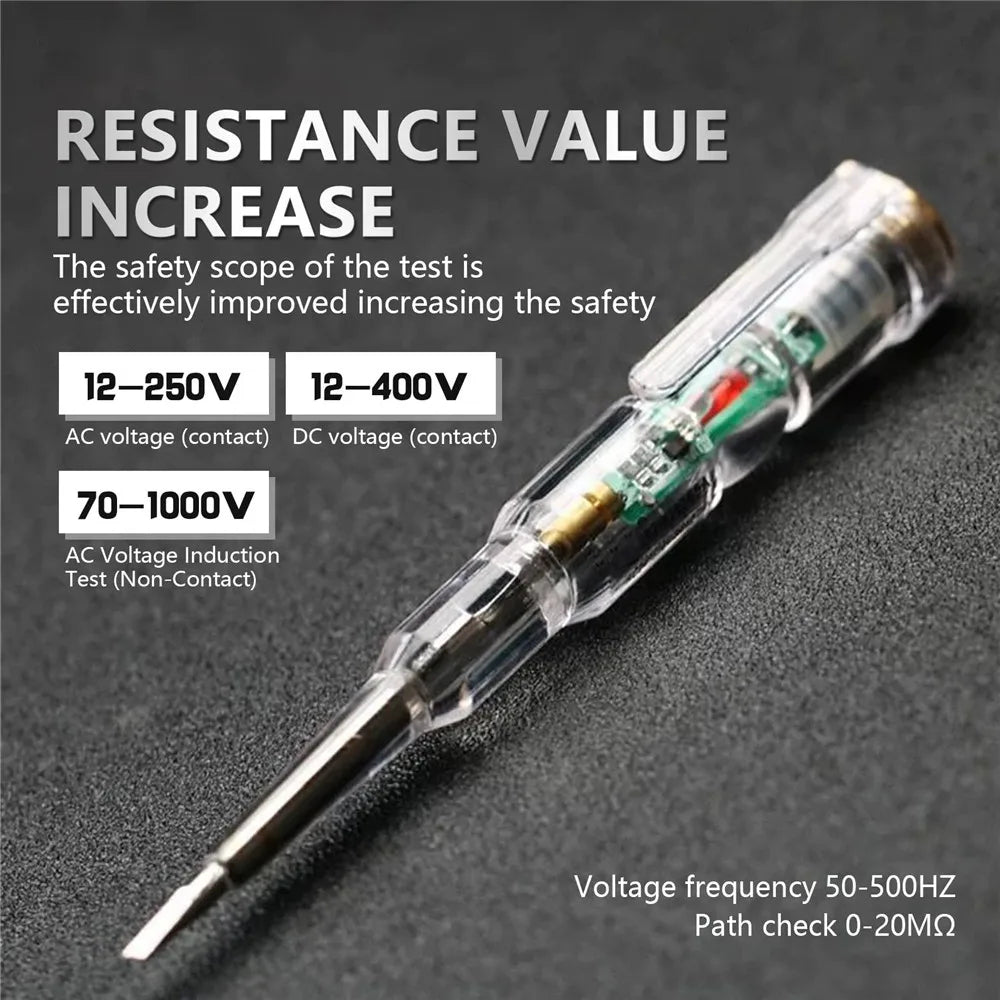 Intelligent Voltage Tester Pen AC Non-contact Induction Test Pencil Voltmeter Power Detector Electrical Screwdriver Indicator Oasis Select