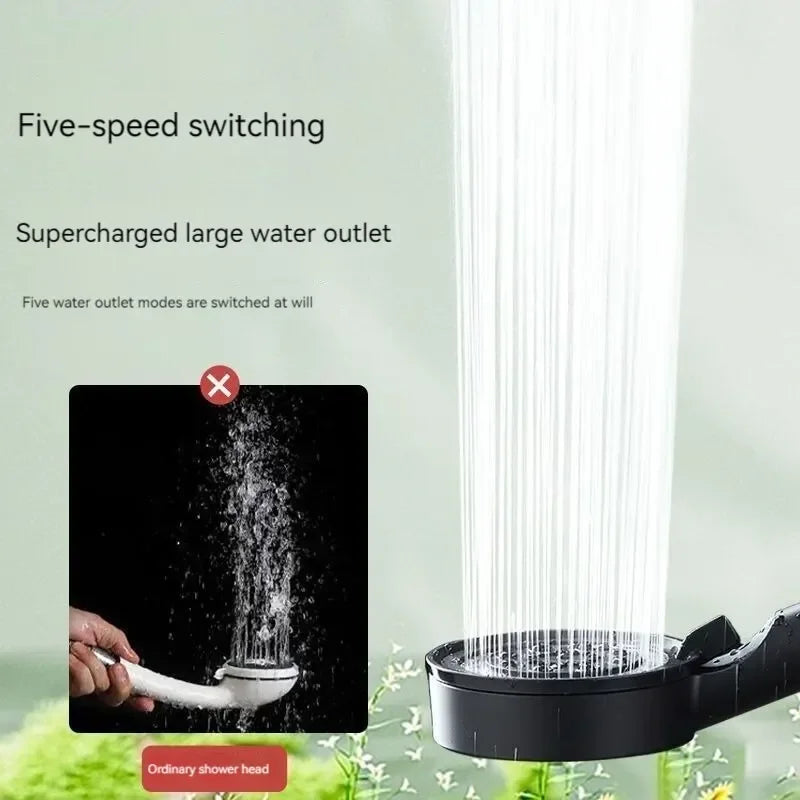 5 Modes Shower Head High Pressure Showerhead Portable Filter Rainfall Faucet Tap Bathroom Bath Home Innovative Accessories Oasis Select