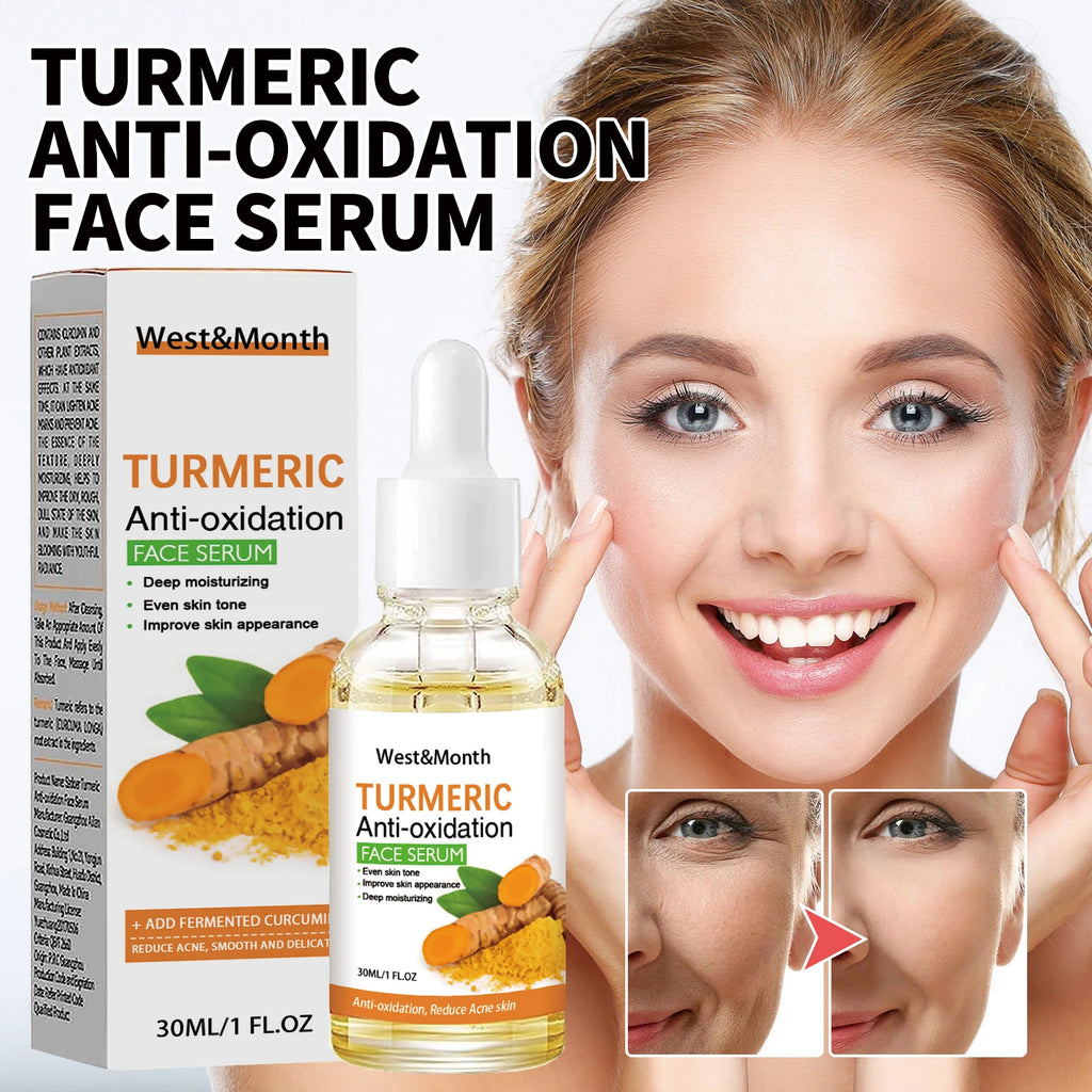 Turmeric Anti-oxidation Face Serum 30ml Hydrating Moisturizing Facial Skin Care Essence for All Skin Types Soft Delicate Skin Oasis Select