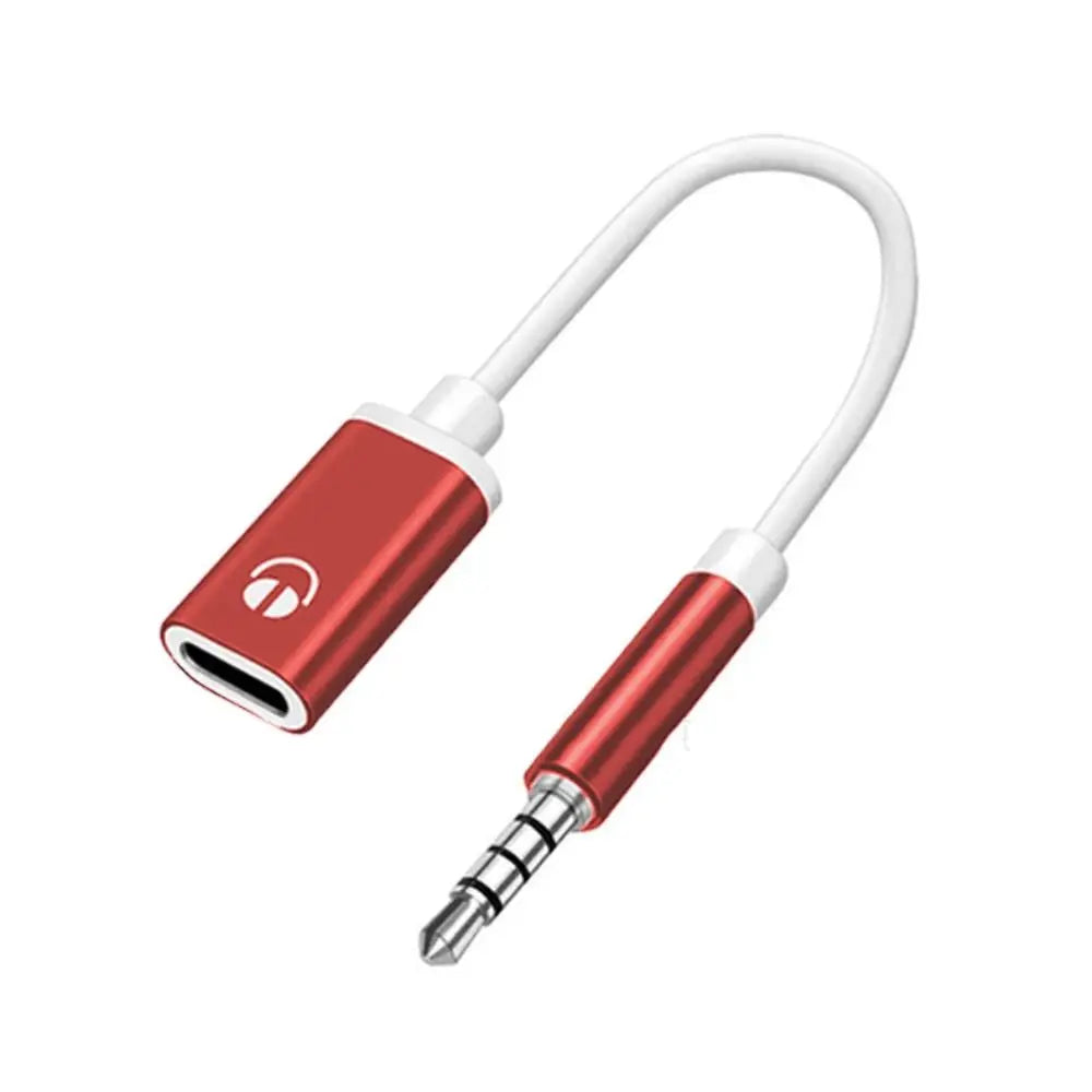 3.5mm Male To Type-c Female Headphone Aux Cable Converter Type-C To 3.5mm Jack Converter Earphone Audio Adapter Cable Oasis Select red
