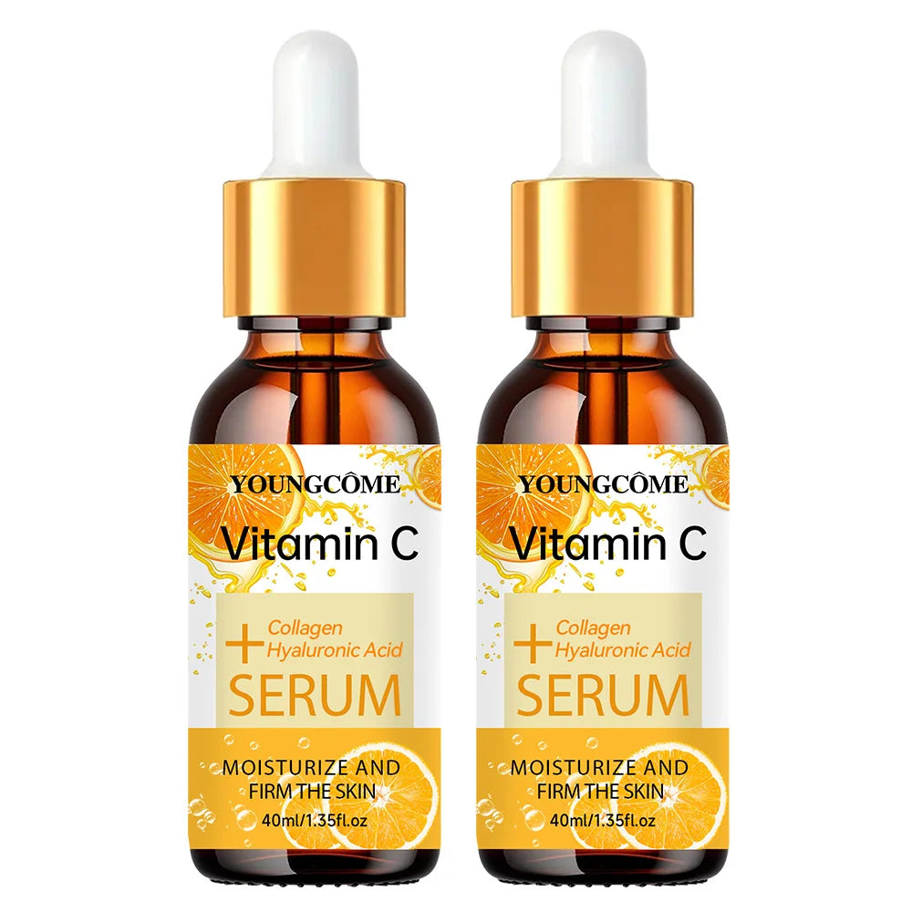 YOUNGCOME 2-Pack Vitamin C & Hyaluronic Acid Brightening Serum Face Brightening Serum Oasis Select 2pcs 40ml