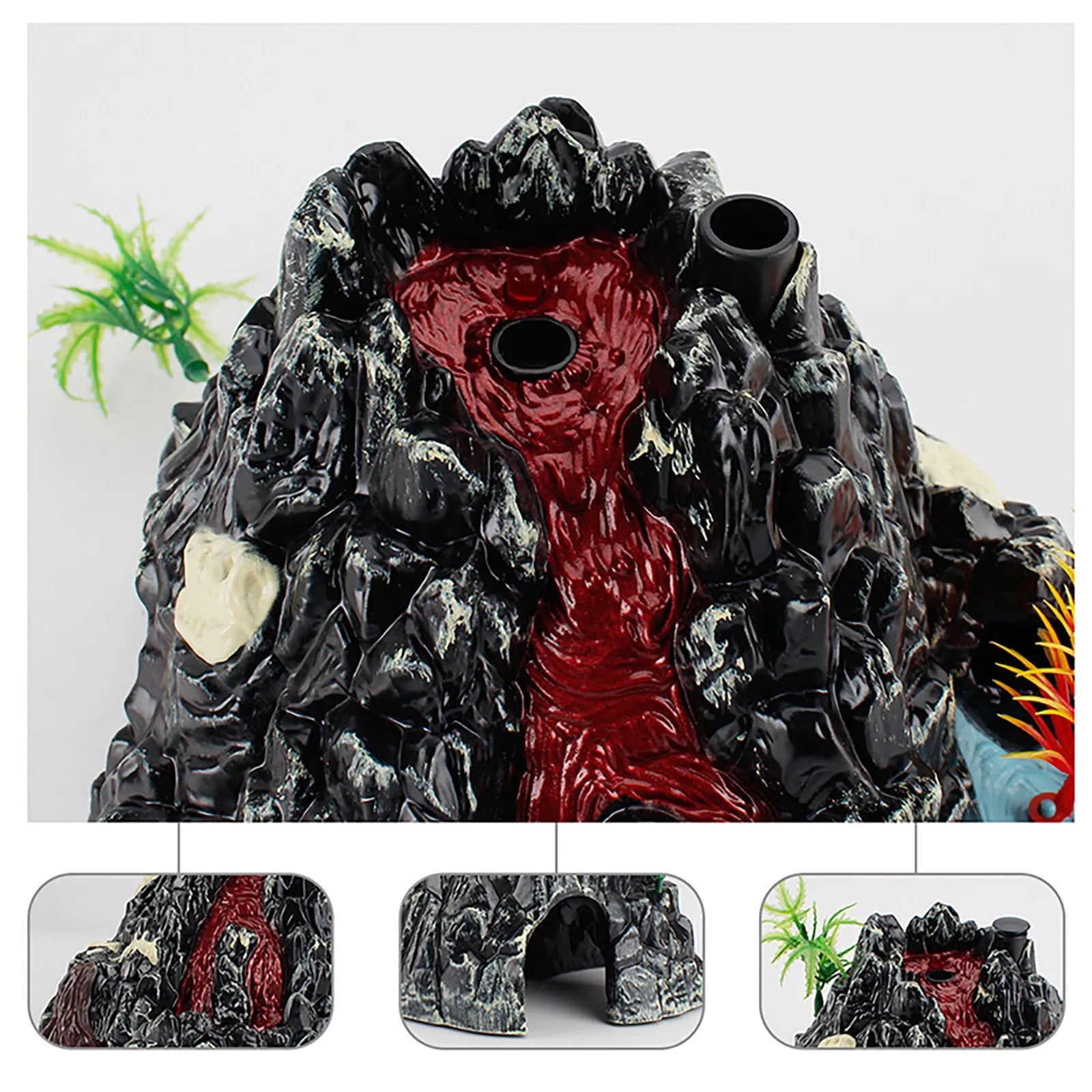 Simulation Volcano Model Spray Light Dinosaur Sound Model Toy Accessories Science Nature Toys Oasis Select