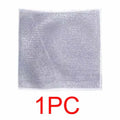 Kitchen Teel Wire Cleaning Cloths Double Sided Thickened Metal Silver Wires Rags Kitchen Dish Pot Washing Cloth Towel Clean Tool Oasis Select 1PC Double Layer