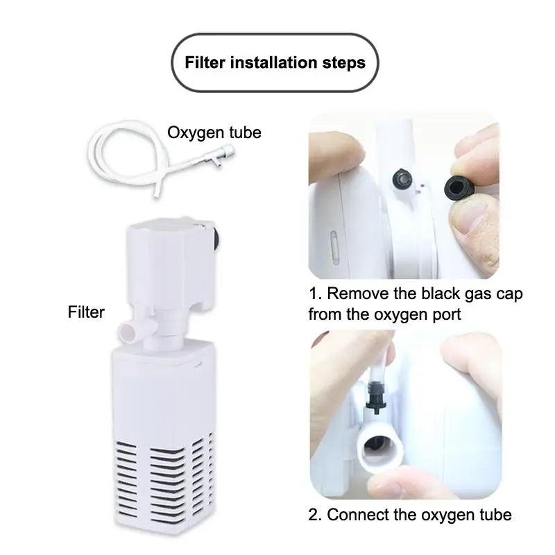 4-in-1 Silent Submersible Aquarium Filter Pump 220V Wave Maker