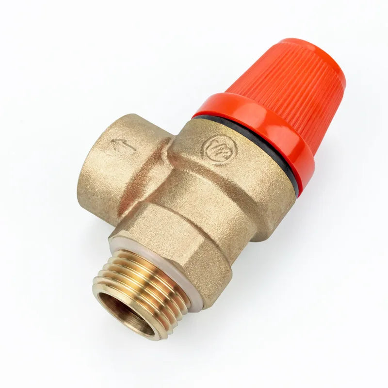 1pcs Brass Safety Valve Drain Relief Switch For Solar Water Heater Inner & Outer Wire Brass Safety Valve 1/2" 3/4" Oasis Select DN20 3bar