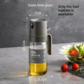 Kitchen Gadgets Glass Oil Sprayer Olive Oil Spray Bottle Oil Dispenser Portable Oil Mister for Cooking Air Fryer Salad BBQ Oasis Select gray sodium calcium