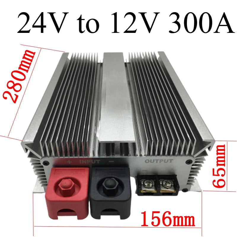 24 Volt to 12 Volt 24V to 12V 85A-300A Step Down Converter Voltage Regulator DC/DC Buck Transformer Power Supply CE Waterproof Oasis Select 24V to 12V 300A 24V 12V