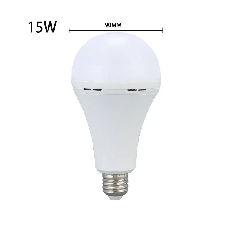 LED Rechargeable Light Bulb9w 15w 85-265V Emergency Bulb Portable Hanging Camping Lamp for Tent Home Power Failure Porch Oasis Select 15W 3PCS