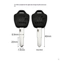 2Pcs Key Blank For Electric Bike High Quality Metal Blade Anti Corrosion For Electric Scooter Owners Locksmiths Key Duplication Oasis Select A3