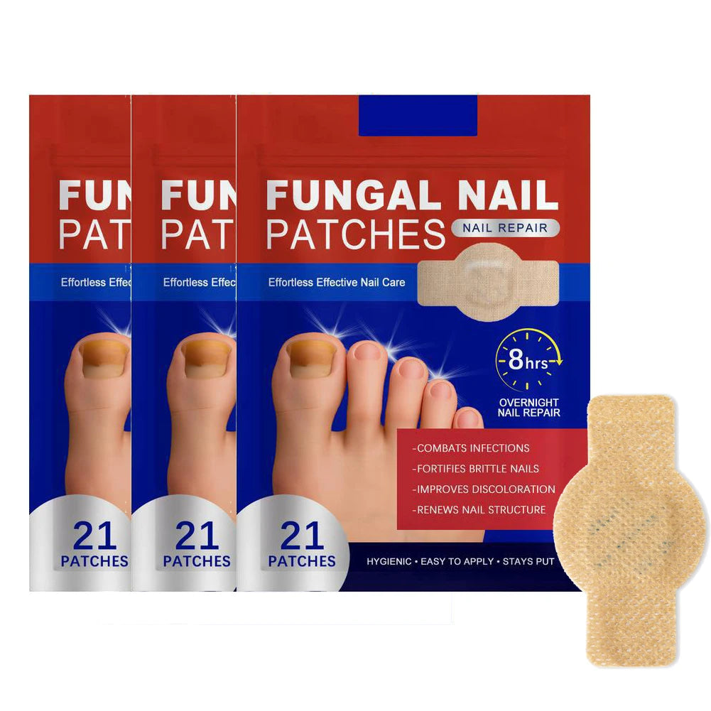 Fungal Nail Repair Patches – 21pc Nighttime Toenail Treatment Nail Repair Patch Oasis Select Pack of 3
