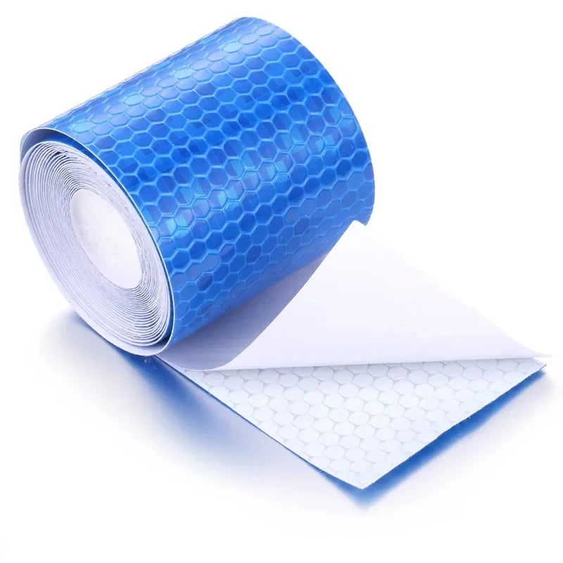 1/2/3pcs Car Reflective Tape Decor Decals Car Warning Safety Reflectante Tape Film Car Reflector Sticker Car Access Exterior 1M Oasis Select
