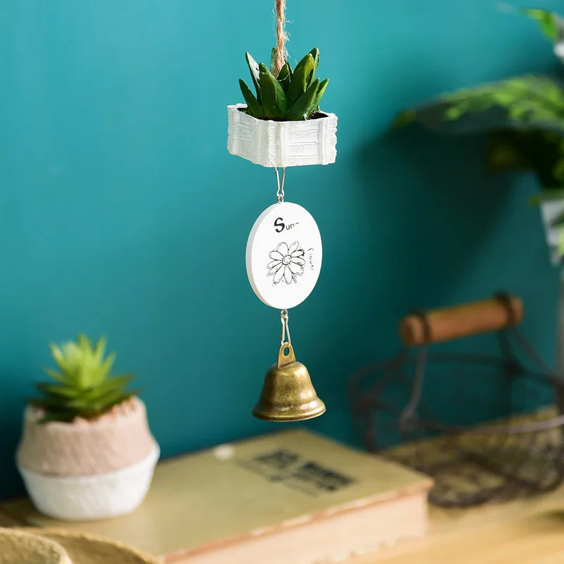 Japanese-style Resin Wind Chimes, Room Bells, Car Pendants, Cartoon Black Cat Birthday Gifts, Balcony Sunny Day Doll Sets Oasis Select