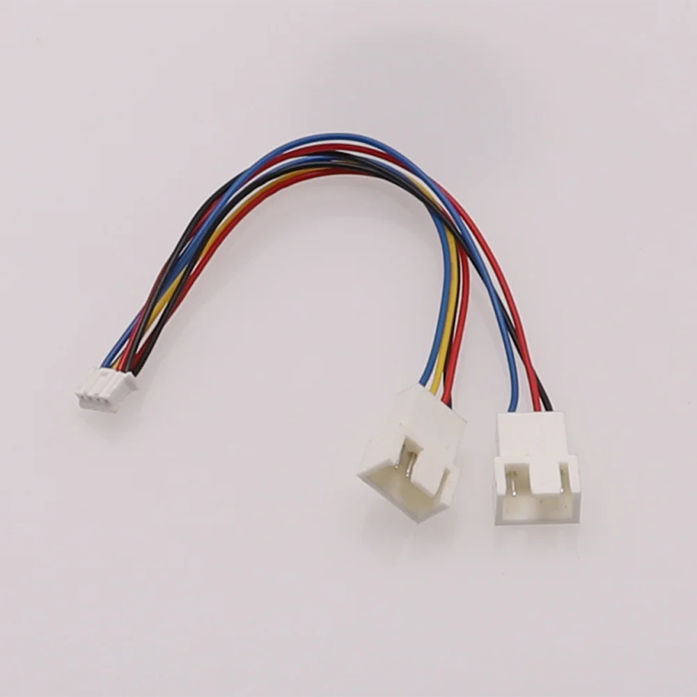 Part Graphics Card Fan Cable 15cm 1pcs 26AWG Copper Tinned Wire 4Pin To 2 Way CPU Connector Cable GPU High Quality Oasis Select A