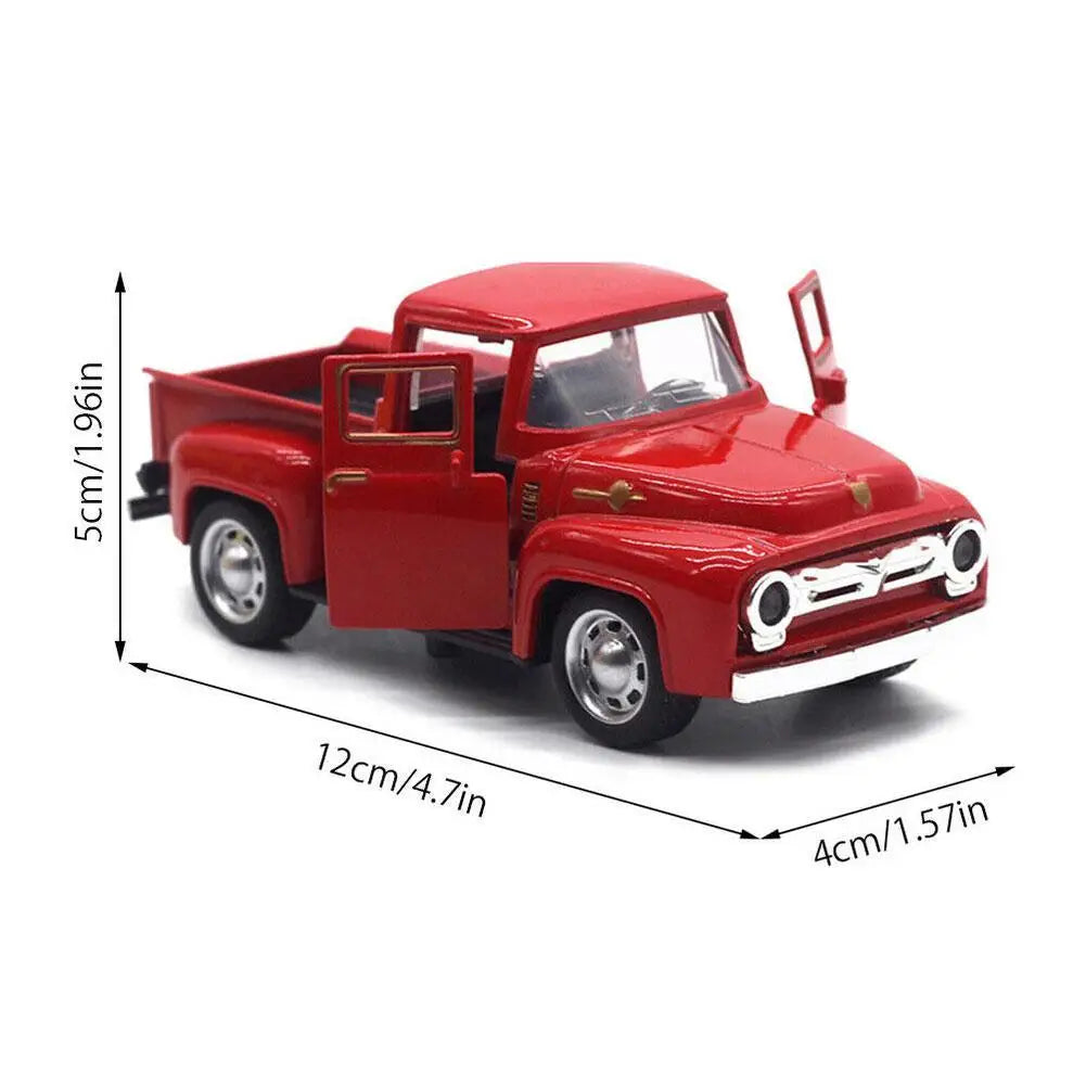 1/32 Vintage Red Diecast Metal Pull-Back Truck Toy | Kids Gift Diecast Truck Toy Oasis Select