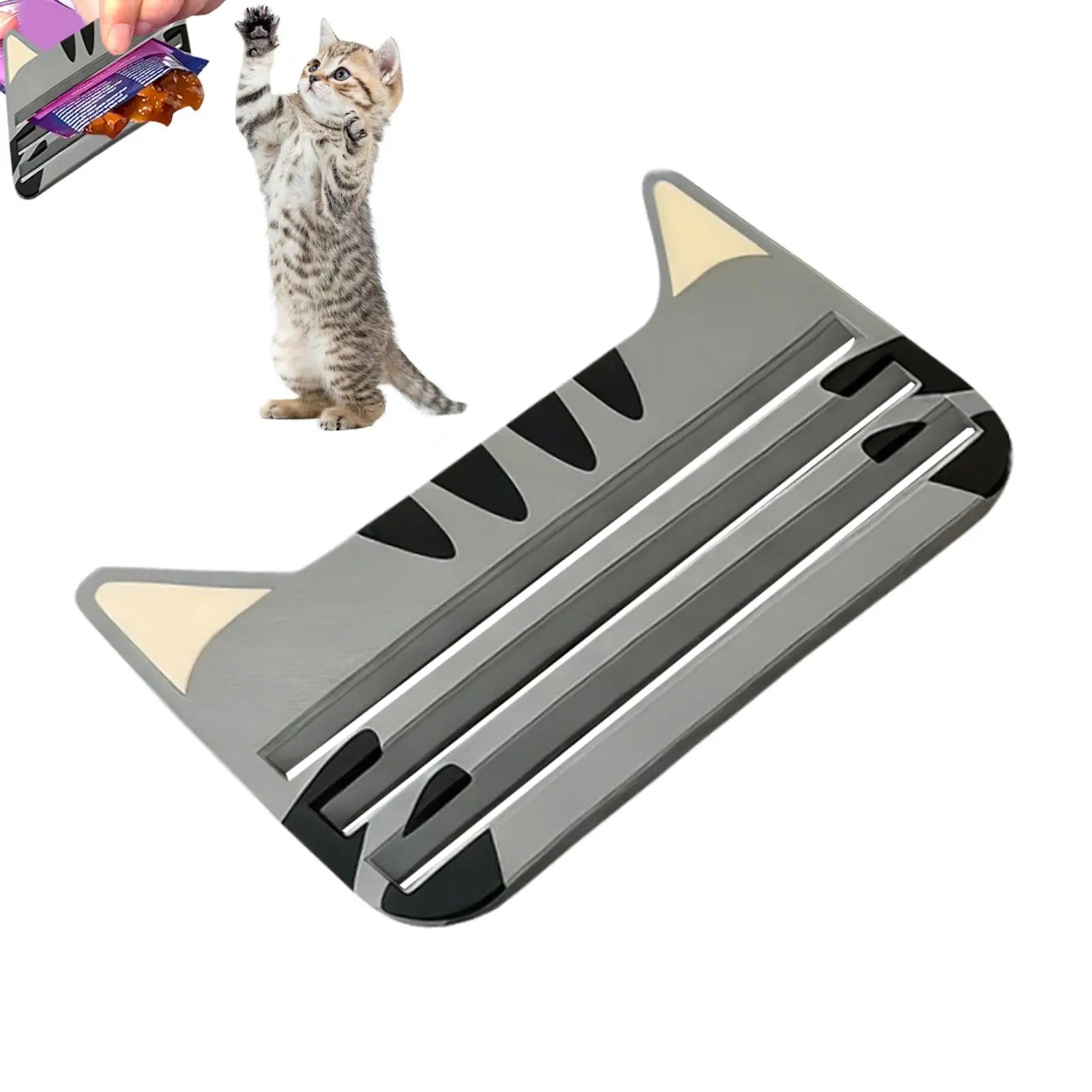 Cat Food Pouch Squeezer tools Cat Food Bag Squeezer Dispenser Cats Liquid Wet Treat Dispenser Cat Design Squeezing Tool Oasis Select