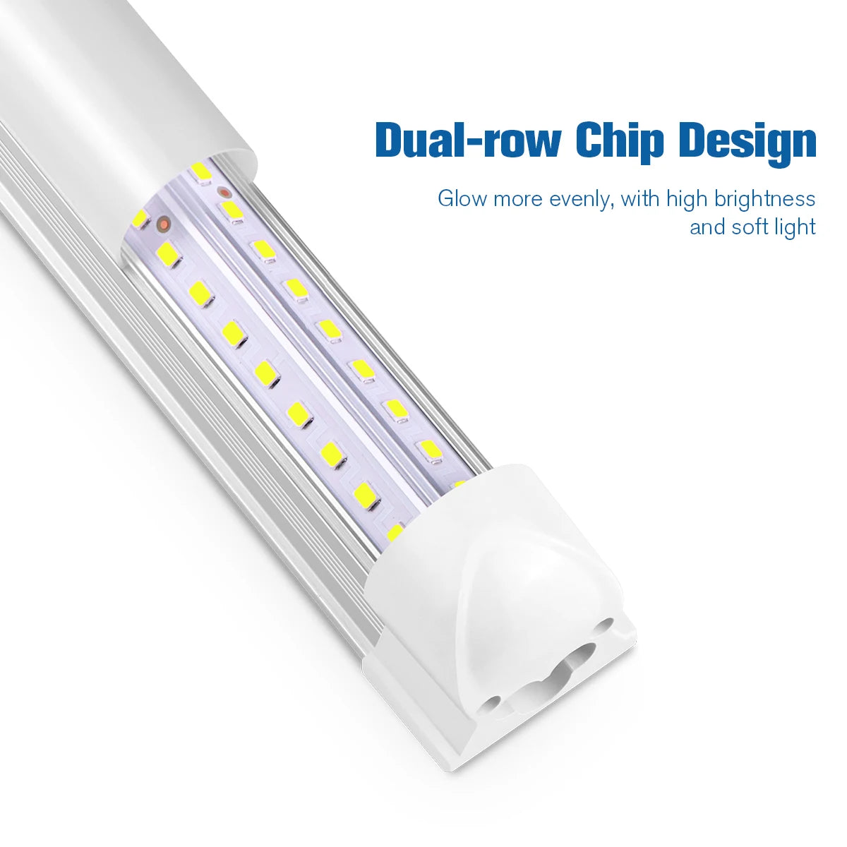 LED Tube T8 Lamp 220V EU Plug Aluminum Fluorescent Light Tube 50CM 25W LED Wall Lamp 50000 Hours Life Warm/Cold/Neutral White Oasis Select
