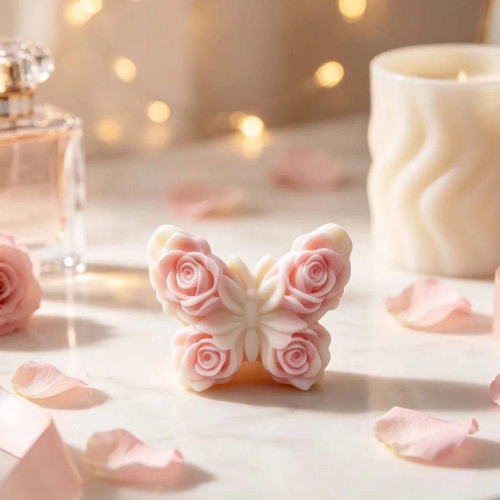Diy Mold Soft Rose Butterfly Mold Resin Decorative Mold Decorative For Handcraft Creation Commercial Production Craft Teaching Oasis Select