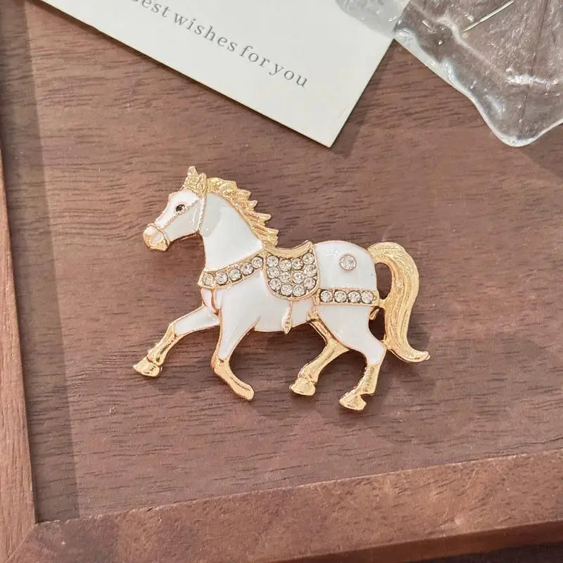 Creative Animal Horse Brooch Fashion Personality Pony Pin Men And Women Accessories Holiday Gift Oasis Select XY-08