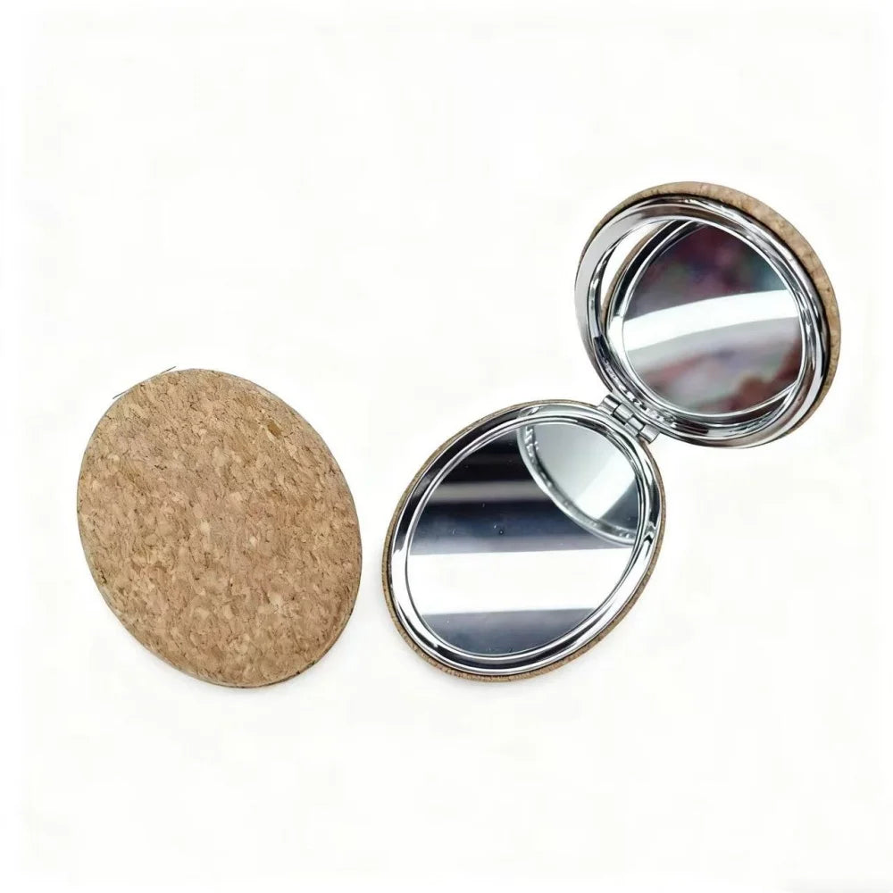 Vintage Folding Small Mirror Circle Makeup Round Mirrors Magnifying Portable Espejo Redondo Home Decoration Accessories Oasis Select Style 7