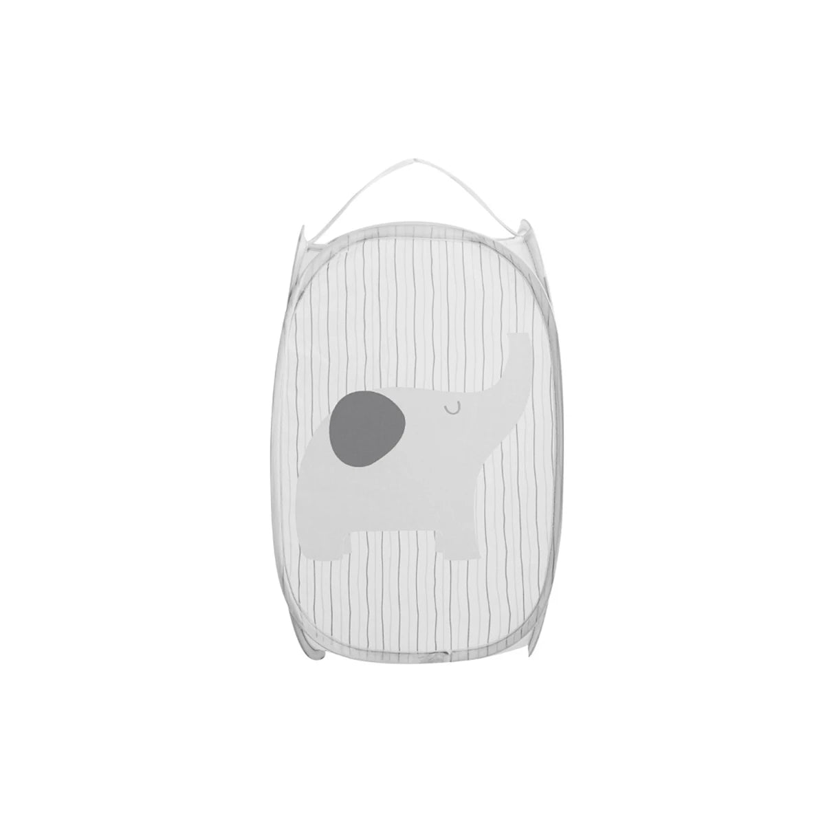 Cartoon Foldable Mesh Dirty Clothes Basket Oasis Select GRAY