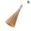 Natural Bamboo Pot Brush Long Handle Wok Cleaning Brush Dish Brush Dish Scrubber Cleaning Tool Pot Pan Cleaner Home Restaurant Oasis Select B