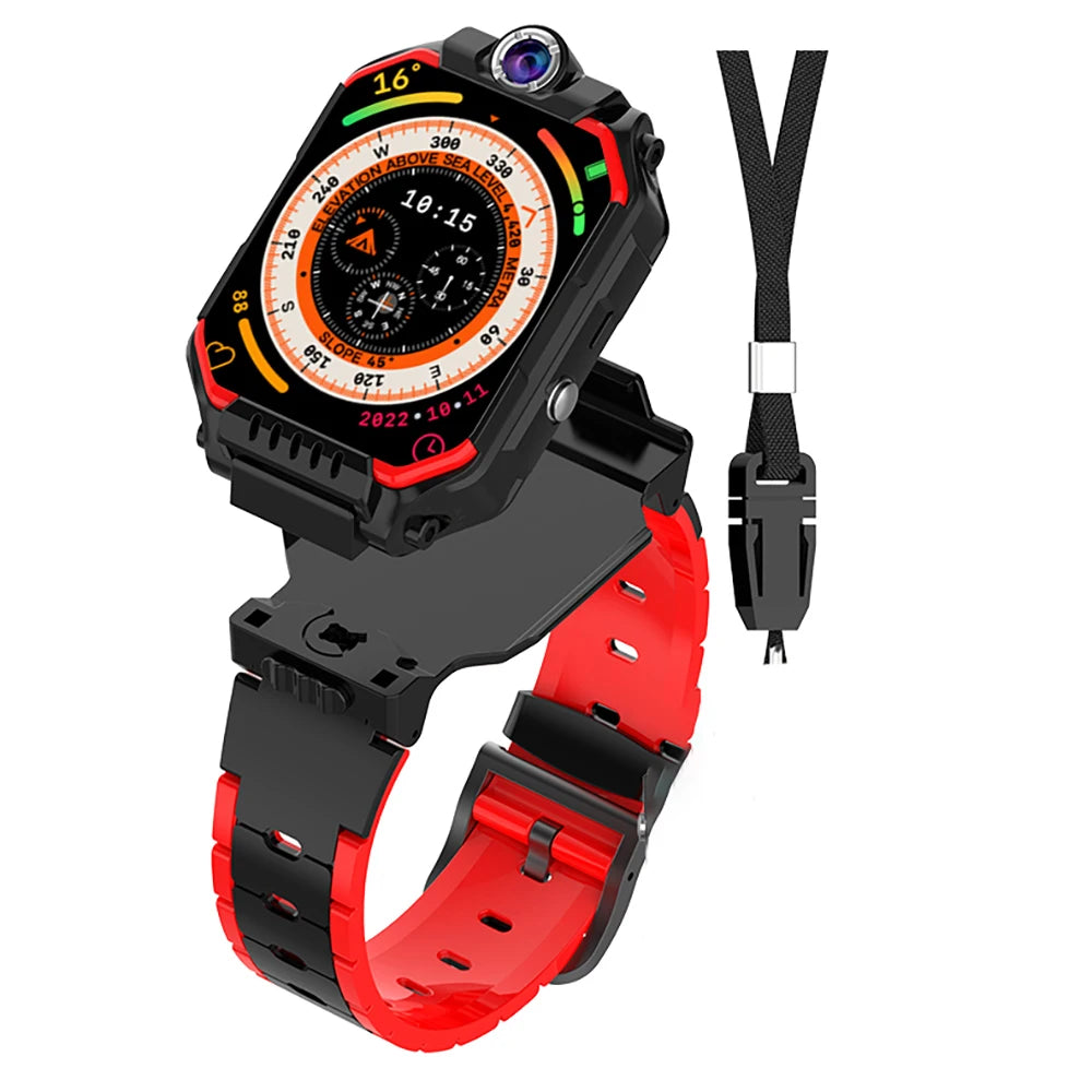 Children Smartwatch SOS Waterproof Smart Watches Students WIFI Positioning 4G Watch Kids Video Call 360 ° Rotating HD Camera Oasis Select BKRDS