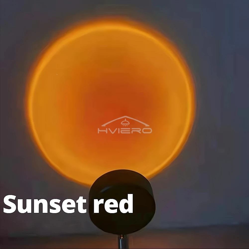 Sunset Rainbow LED Projector Lamp | USB Night Light for Home Decor