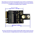 M.2 A+E to NVMe SSD Adapter PCIe 4.0 Riser Card for 2230