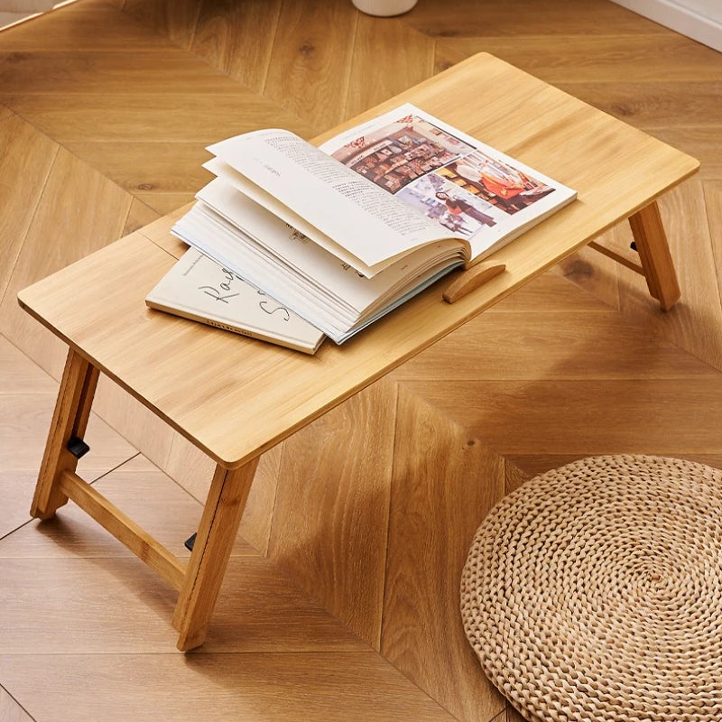 Installation-free folding bed upper table solid wood computer table bedroom home study table notebook bay window bed small table Oasis Select