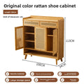 Nordic rattan shoe cabinet, living room entry home door locker, large capacity simple entrance storage, shoe rack with draw Oasis Select 100 shoe cabinet