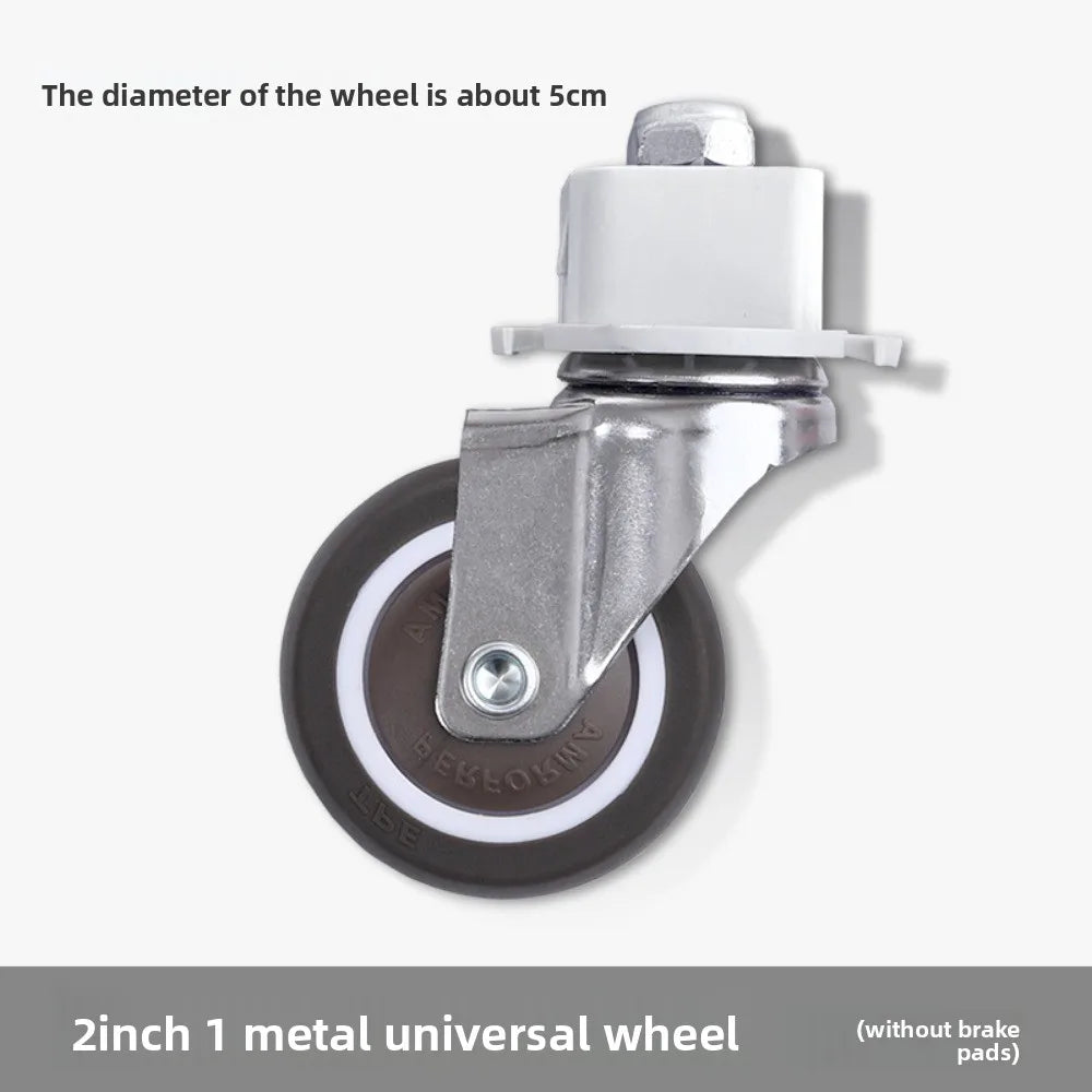 2inch Universal Mute Office Chair Wheel Caster Heavy Duty Swivel Castor Replace Furniture Wheels Roller Rubber Brake DIY Oasis Select A