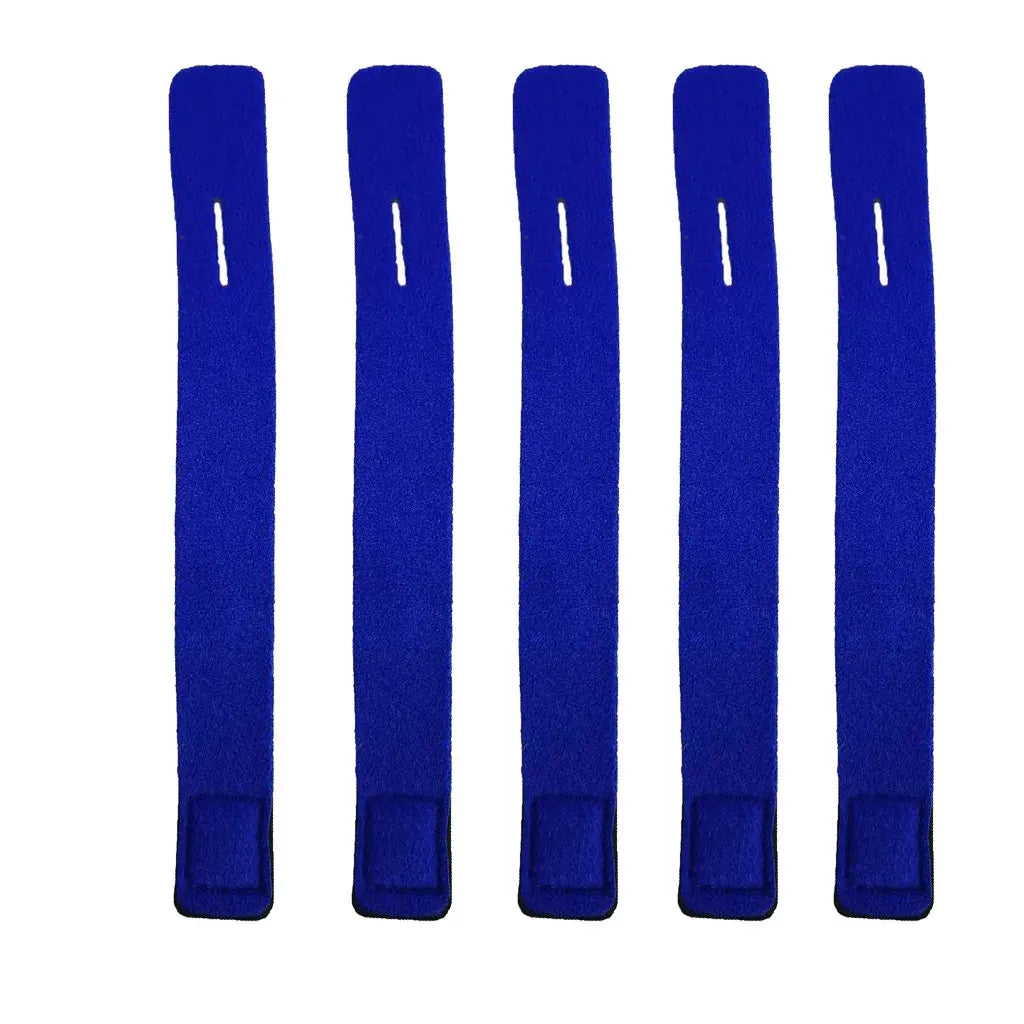 5 Piece Fishing Rod Tie Holder Strap Fishing Rod Carry Strap Elastic Adjustable Tackle Wrap Band Holder Hook Loop Tie Oasis Select Blue