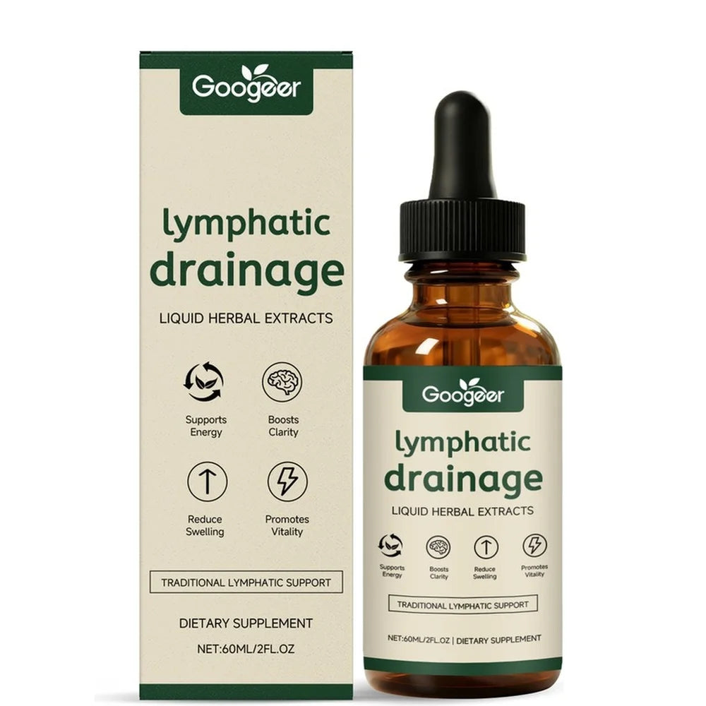 Lymphatic Support Herbal Drops – Red Clover & Botanical Blend Herbal Supplement Drops Oasis Select 60 ML 1 Bottle