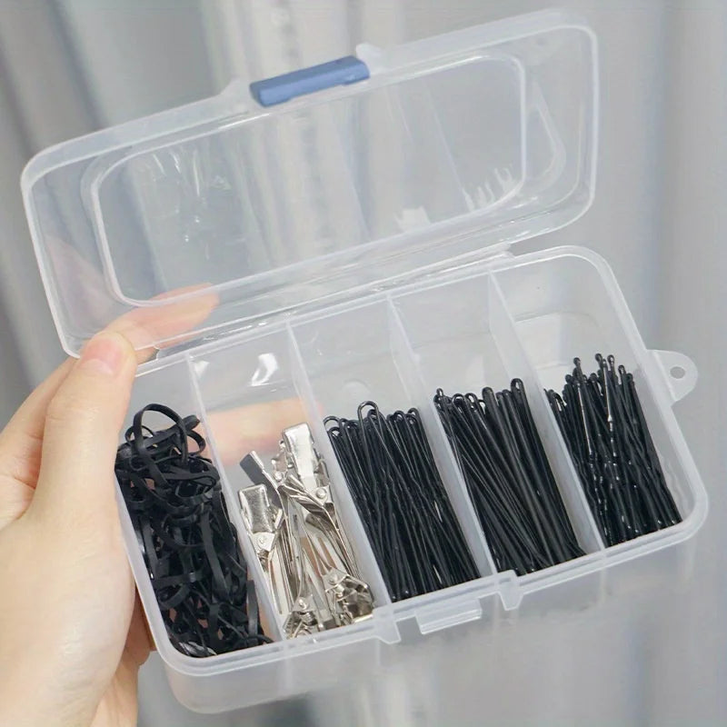 2pcs 5 Grid Compartment Storage Box Transparent Square Earrings Case Jewelry Finding Accessories Packaging Bead Pearl Organizer Oasis Select