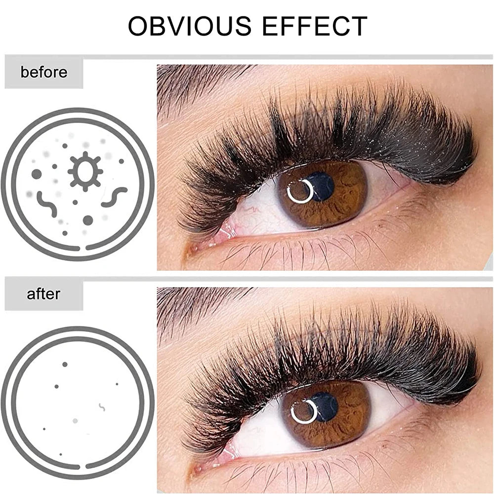 Eyelash Cleanser Gentle and non-irritating formula Deep Clean Cleanser For Makeup Tools Mascara Remover Salon Home Use Rich foam Oasis Select