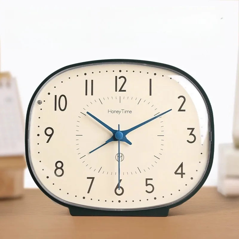New Bedside Small Alarm Clock Desktop Silent Clock Dedicated for Elderly Bedroom Wake-up Tool Desktop Ornament Oasis Select